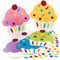 Baker Ross Regenbogen Cupcake Karten - 6er Pack, Karten Basteln für Kinder (FC412), verschiedene Farben