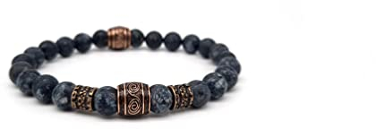 Nahle | Wikinger Armband | 8mm Viking Stretch- Armband | handgemachtes Perlenarmband | mit edler Schmuckschachtel (22, Viking)