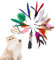 VIKSAUN 10 Piezas Juguete Plumas Gato,Juguetes para Gatos Caña Gato Repuestos de Plumas,para Ejercitar Gatos y Gatitos,Juguetes Plumas para Gatos,Juguetes para Gatos,Juguetes para Mascotas