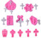ZOOMPIL Kreuzform Kuchen Fondant Form, 10 Stück Cross Silikon Fondantform, Schokolade Süßigkeiten Form, für Süßigkeiten, Schokolade, Fondant, DIY Kuchendekoration