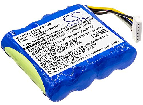 Cameron Sino Akku für Masimo Pulse oximeter Radical7 Color, Radical-7, Rainbow PN:Masimo 14282, AMED3404, B11588 2000mAh / 9.60Wh