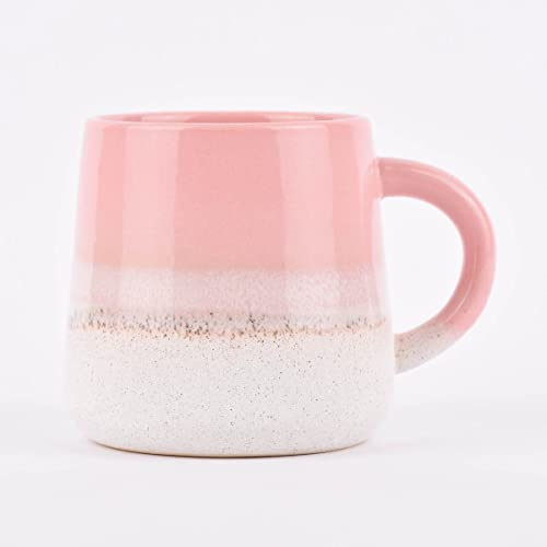 Sass & Belle Tasse Mojave glasiert Steinzeug rosa weiß 350ml