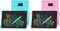 HOMESTEC Schreibtafel 12 Zoll, Buntes Display, Blau & Schreibtafel 12 Zoll, Buntes Display, LCD Elektronische Maltafel für Kinder, Display Kinder Laptop für Notieren/Zeichnen, ab 3 Jahre Rosa