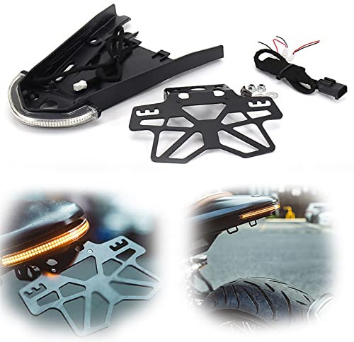WARFEL Moto Décoration Plaque d'immatriculation de Moto LED pour BMW R Nine T NINET RNINET RNINE T brouilleur Support de Clignotant Urbain feu arrière de Frein
