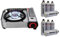 Imex tragbarer Outdoor Gaskocher/Campingkocher 4.1 kW mit 8 Gaskartuschen