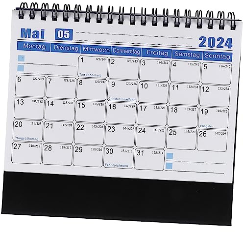 NUOBESTY Desk Calendar Ornaments for Office Standing Calendar Delicate Daily Use as Desk Decoration for Students and Noting