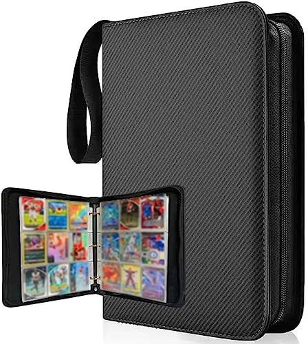 PALUDO Sammelkarten Album Kompatibel mit Pokemon Karten, 50 Seiten 900 Karten Sammelalbum Groß, Karten Halter Heft Ordner Buch Geeignet für Sammelkarten Sammlung, 9-Taschen