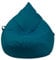 Droplet-Lounge Tropfenform Sitzsack mit Füllung | für Kinder Erwachsene | Indoor & Outdoor geeignet | Wasser-& Schmutzabweisend | Sitzkissen Bodenkissen Beanbag (3XL Durchmesser 90 cm, Petrol)