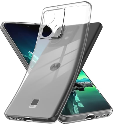 YESARMOR Trasparente Cover Silicone Morbido Custodia - per Motorola Edge 40 Neo, Anti Ingiallimento, Silicone morbido TPU, Custodia dal Assorbimento degli Urti