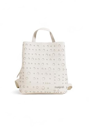 Desigual Women's Accessories PU Backpack MEDIUM, weiß