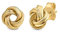 Amberta Allure Dames Knoten Ohrringe aus 9K Gold - Goldene Ohrringe Knoten