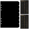 DY.2ten schwarze Ordner Trennblätter A5 6 Loch 7 Blätter, Kunststoff Ordner Register A5 Index ​Teiler für Ringbuch,Notizbuch,Planer(21cm x 14.2cm)