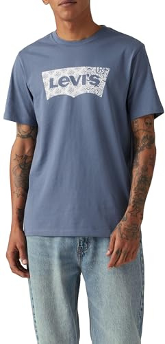Levi's Men's Graphic Crewneck Tee T-Shirt, Batwing Fill Vintage, M