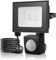 10W Projecteur LED Exterieur Detecteur de Mouvement - 1000LM Super Lumineux Projecteur LED Extérieur 3000K Blanc Chaud Spot LED Extérieur IP65 Etanche Projecteur Exterieur LED pour Jardin, Garage