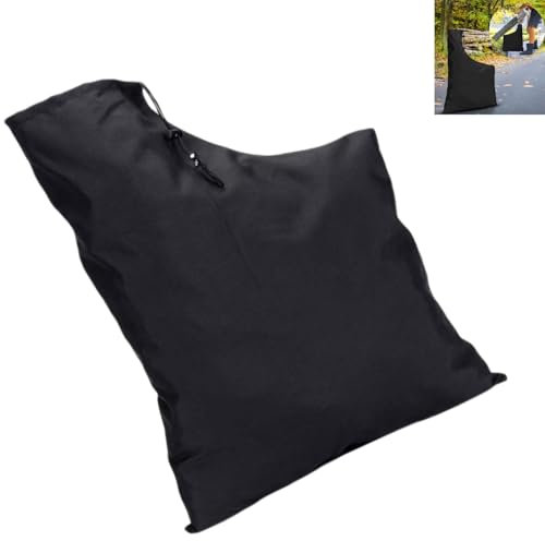 LiJuanWang Sac de Rangement pour souffleur,Sac Aspirateur de Souffleur Feuilles 60x44cm Sac D'Aspirateur De Souffleuse à Feuilles Sac à souffler avec Cordon de Serrage,Ramasse Feuilles Mortes,Noir