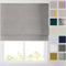 Barnes Blinds - Soft Textured Ara Blackout Roman Blinds -Durable Fittings Easy Fit (Mid Grey 91.5cm)