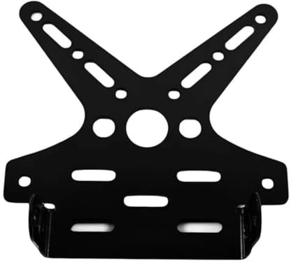 DINGYIG Motorcycle Rear License Plate Frame Motorbike Bracket Rack Scooter Adjusted Number Plate Holder License Plate Holder