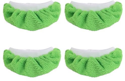 Tinoaly 4pcs Steam Mop Pads for Handheld Steam Cleaner, Microfiber Cloths Cover Reusable & Washable Steam Mop Replacement Pads Compatible with Bissell Steam Shot, Dupray, PurSteam, Comforday