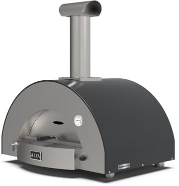 Alfa Forni Classico 2 Pizze Hybrid Schiefer Grigio