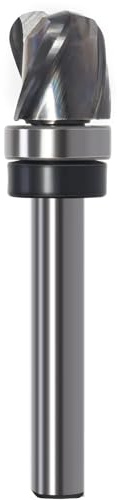 Fresa para fresas huecas de 8 mm, diámetro de corte de 16 mm, longitud de corte de 16 mm, radio de 5 mm, 3 flautas de carburo para fresadora