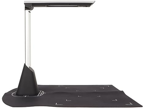 Denash Tragbarer 5MP USB -Dokumentscanner mit OCR -Erkennung für Größe, Ideal für den Heimgebrauch, Aluminiumlegierung Silber