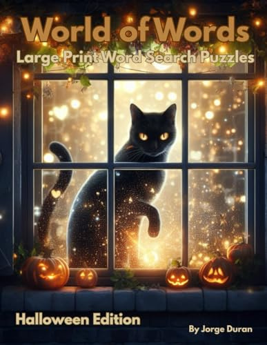 World of Words: Large Print Word Search Puzzles - Halloween