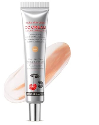 CC Cream– Koreanische Farbwechsel-CC-Creme mit SPF 25, Volle Deckkraft, Make-up und Pflege für ebenmäßigen Hautton (#2, 62g)