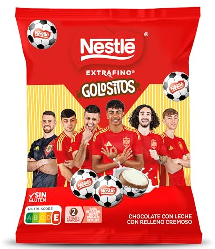 Nestlé Extrafino Golositos Chocolate Leche 144g | chocolates rellenos de chocolate con leche relleno cremoso en bolsa