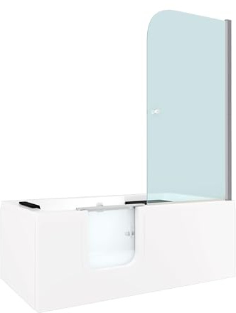 Seniorendusche und Sitzwanne Kombination Wanne mit Tür S15D-L OHNE 2K Scheiben Versiegelung