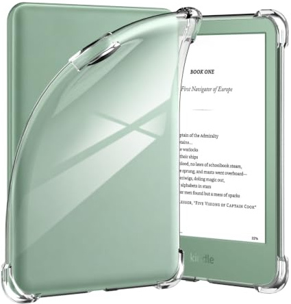 Anoowkoa Custodia Cover per 6 Pollici Kindle 11th Generation 2024/2022 CASE, Ultra Sottile Morbido TPU Trasparente Silicone Antiurto Protettiva Case Custodia(Trasparente)