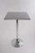 Bistro-Tisch Silber, Holzplatte quadratisch 102 cm -München
