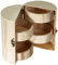 Rayher 62407000 Holz SchmucksäuleMilano FSC Mix Credit, ø 15cm, Höhe 21cm, aufklappbar, Beige