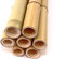 20er Set Bambusrohre 300cm mit 3,5-4,5cm Durchmesser gelblich gebleicht - Bambusstangen Moso Bambusstäbe 3m lang
