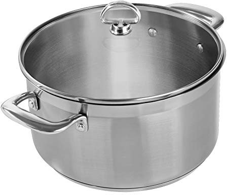 Chantal SLIN32-240 21-Steel Induction Casserole with Glass Lid, 6-Quart by Chantal