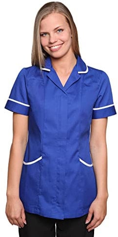 Mirabella Health & Beauty Women's Nightingale Healthcare Tunic Uniform Royal-White 16 UK