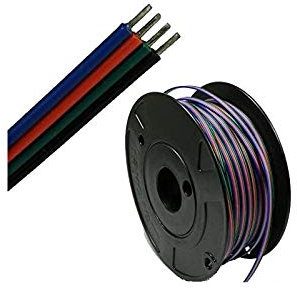 (1,50€/m) 5-100m LED-RGB Kabel Meterware ab Rolle - RGB-Anschlusskabel für LEDs (100m LED-RGB Kabel)