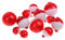 Gazechimp 12x Angeln Bobber Druckknopf Angeln Schwimmer Tackle Kugel Posen - Zubehör