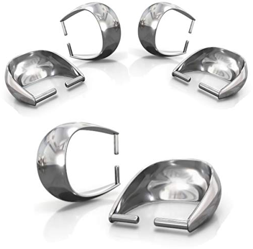 My-Bead 3 Stück Collierschlaufen 9.4mm 925 Sterling Silber Anhängerschlaufen Verbinder basteln Schmuckherstellung DIY