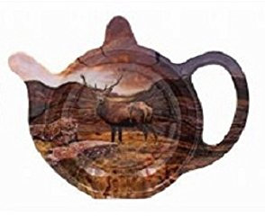 William Morris Boulder - Bolsa de té (melamina), diseño de Ciervo de Highland