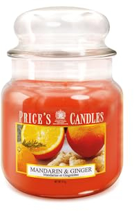 Price's Candles - Mandarin Ginger - Duftkerzen - 411 gr. im Glas – Brenndauer bis 90 Stunden