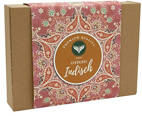 Azafran Gewürz Geschenk Set Indien (inkl Curry und Masala) - Geschenkset