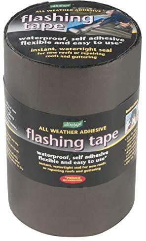 Ultratape FB100X3 All Weather Adhesive Flashing Tape 100mm x 3m, Black