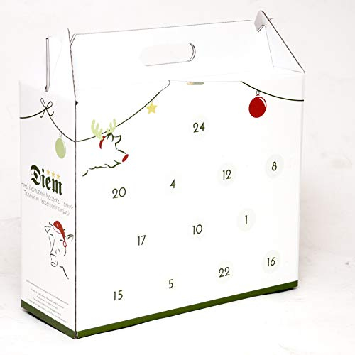Feinkost Adventskalender Diem - 24 Feinkost Konserven, Marmeladen, Wurst, Suppen und Gewürze 6640g / 18,06€ / Kg