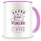 Samunshi® Saved By Jesus Tasse Glaube Jesus Bibelvers Geschenk Kaffeetasse Teetasse Kaffeepott Kaffeebecher Becher rosa