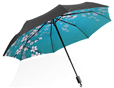 Montoj Japanische Sakura-Blumen Kirschblüten Sonne und Regen Regenschirm UV-Schutz