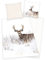 Klaus Herding GmbH Hirsch Bettwäsche Set Winterlandschaft 2tlg. 155x220 cm Übergröße