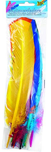 NEU Indianerfedern, ca. 30-35 cm, 10 Stück, in 10 Farben sortiert