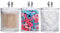 Tbestmax 3 Pack Cotton Swab Ball Pad Holder, 12 Oz Qtip Apothecary Jar Clear Makeup Organizer, Bathroom Containers Dispenser