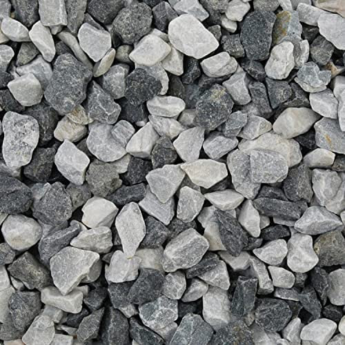 Black Ice Decorative Stones Chippings Peacock Turfscape Gravels Aggregates for Driveway Paths Garden Maxi Bag 23KG