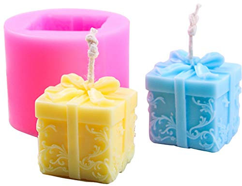 Silikon Kerzenform, 3D Seifengießform Rose Blume Box Kerze Silikon Formen, Kerzengießform DIY Werkzeug, Fondant Schokoladenseife Backformen Von Pralinen, Süßigkeiten, Kerzen, Seifen